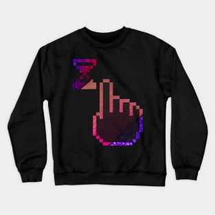 Computer Multicolor galaxy gradient Mouse Cursor Design Crewneck Sweatshirt